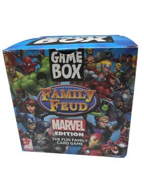 Family Feud Marvel Edition Fun Card Game Box 203 Cards Comic Questions